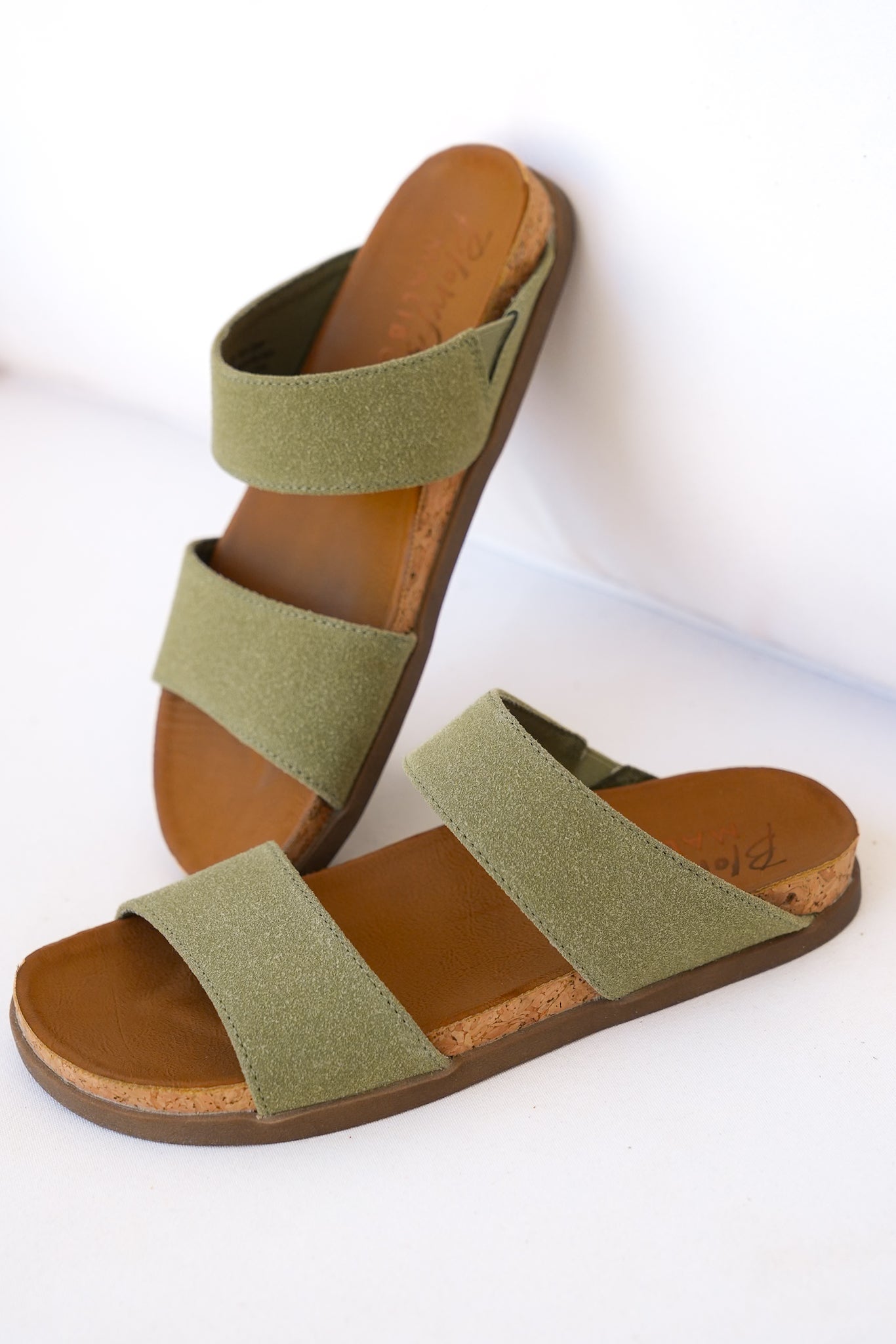 Blowfish Vegan Suede Double Strap Sandal