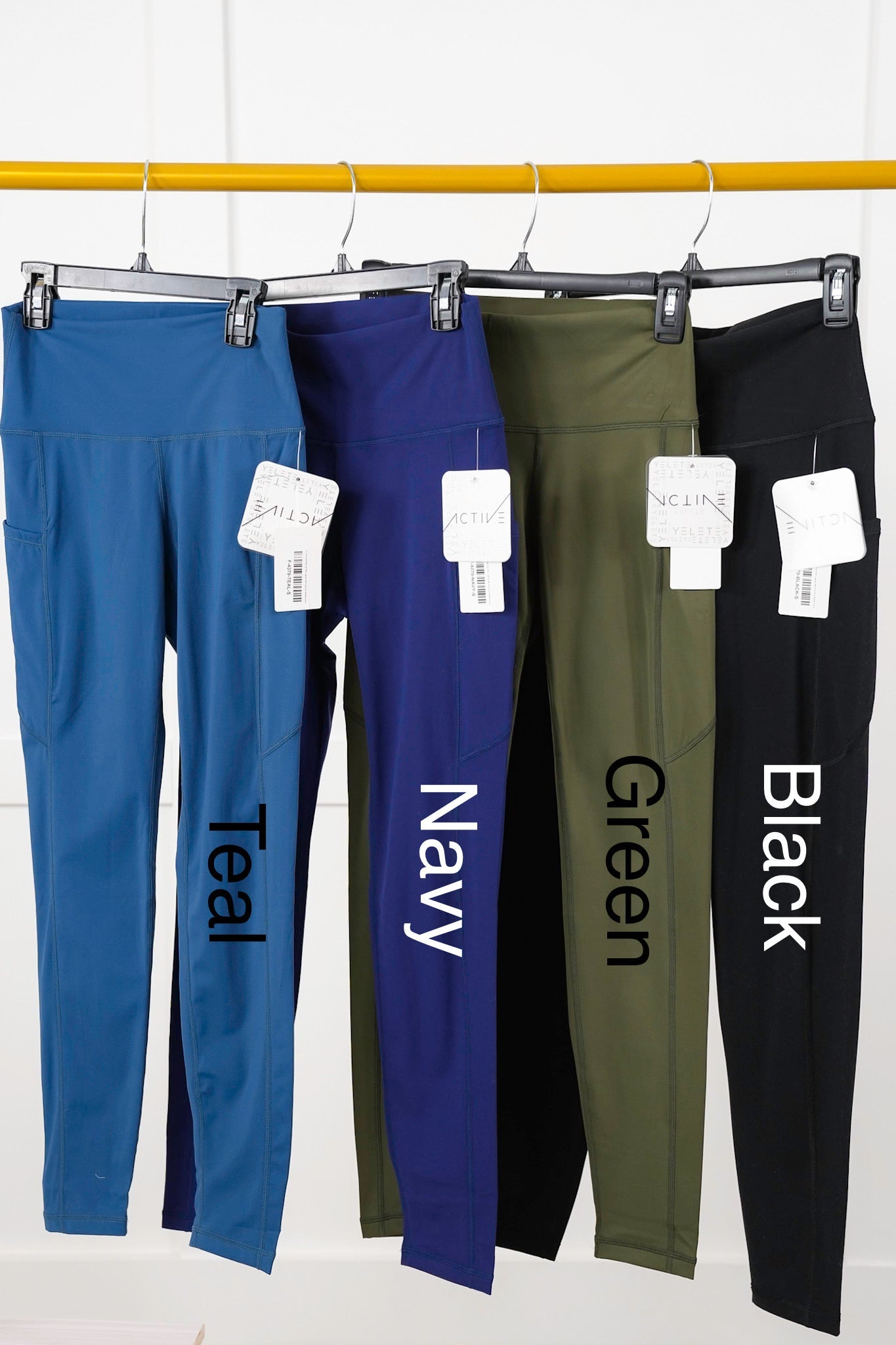 Door Buster! Plus/Reg High Waist Leggings with Pocket Detail
