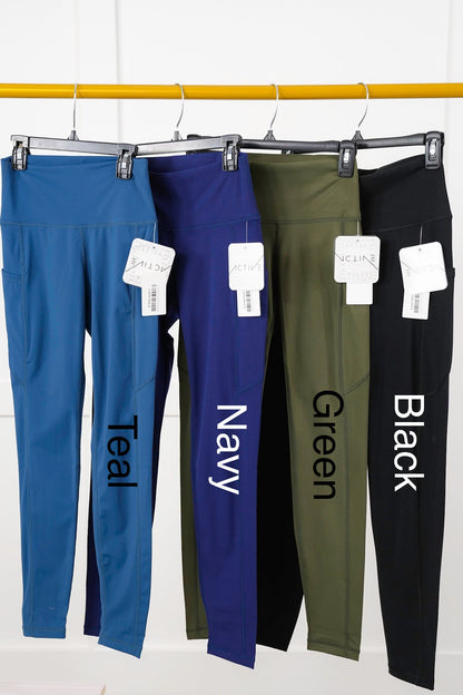 Door Buster! Plus/Reg High Waist Leggings with Pocket Detail