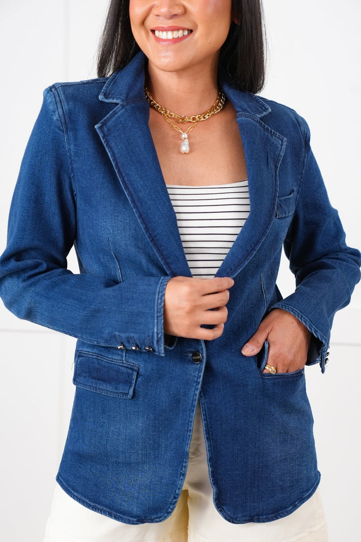 Risen Long Sleeve Button Blazer