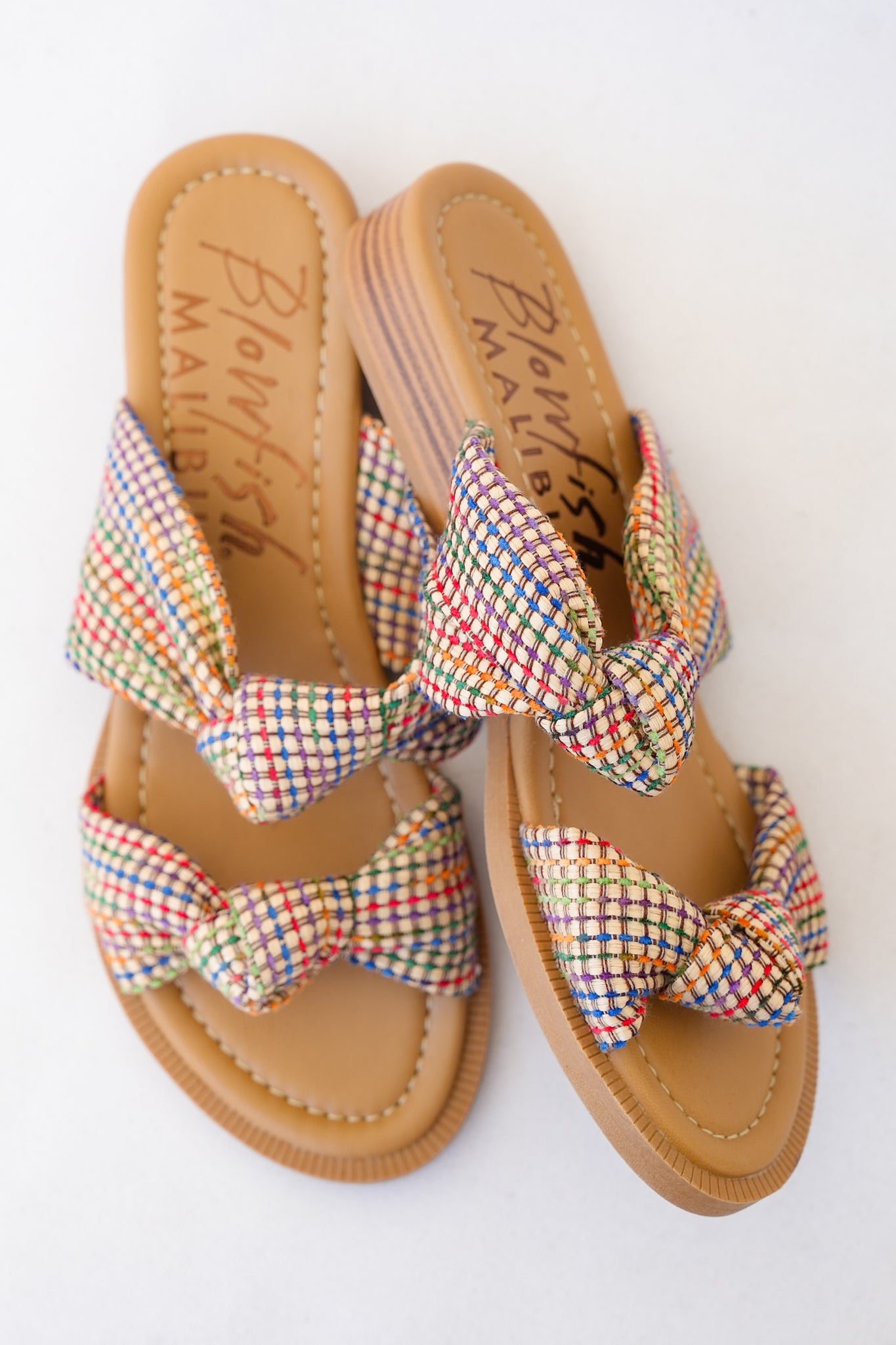 Blowfish Rainbow Thread Woven Knotted Strap Sandal