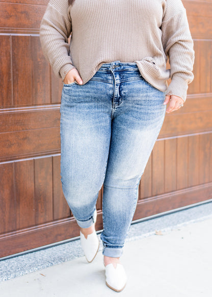 Judy Blue Breakfast Club Front Yoke Non-Distressed Skinny Jean