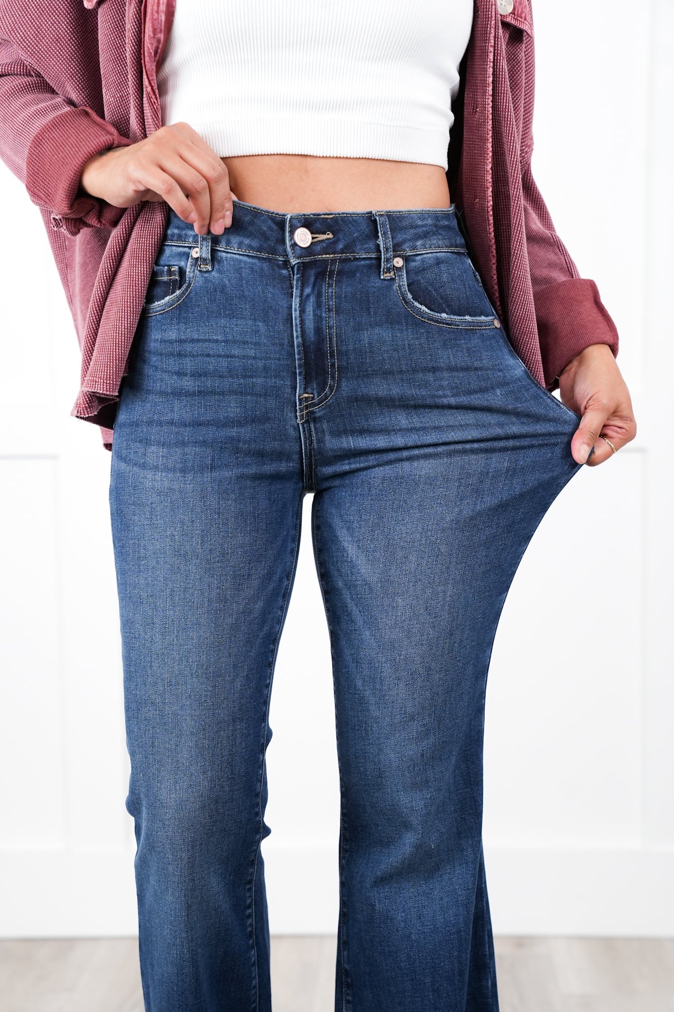 Door Buster! Zenana High Rise Bell Bottom Jeans