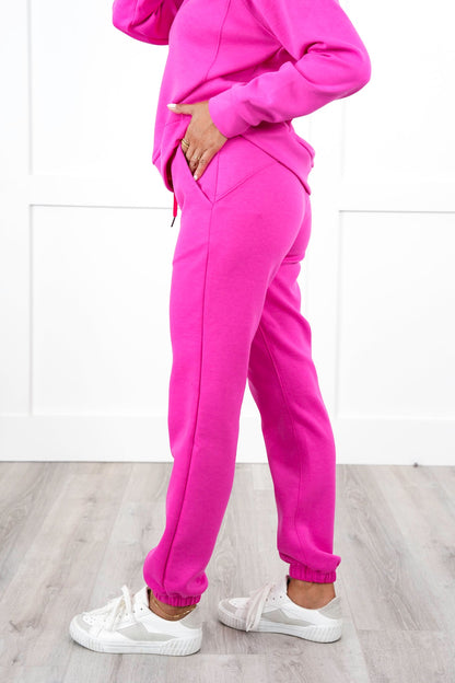 Door Buster! Plus/Reg Elastic Waist Scuba Knit Joggers with Ribbon Drawstring