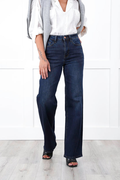 Lovervet High Rise Dark Wash 90's Vintage Loose Jeans