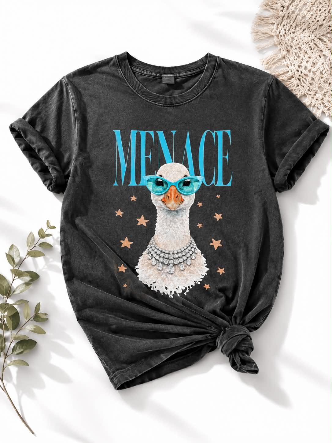 Plus/Reg Short Sleeve Menace Graphic Tee