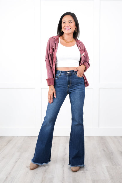 Door Buster! Zenana High Rise Bell Bottom Jeans