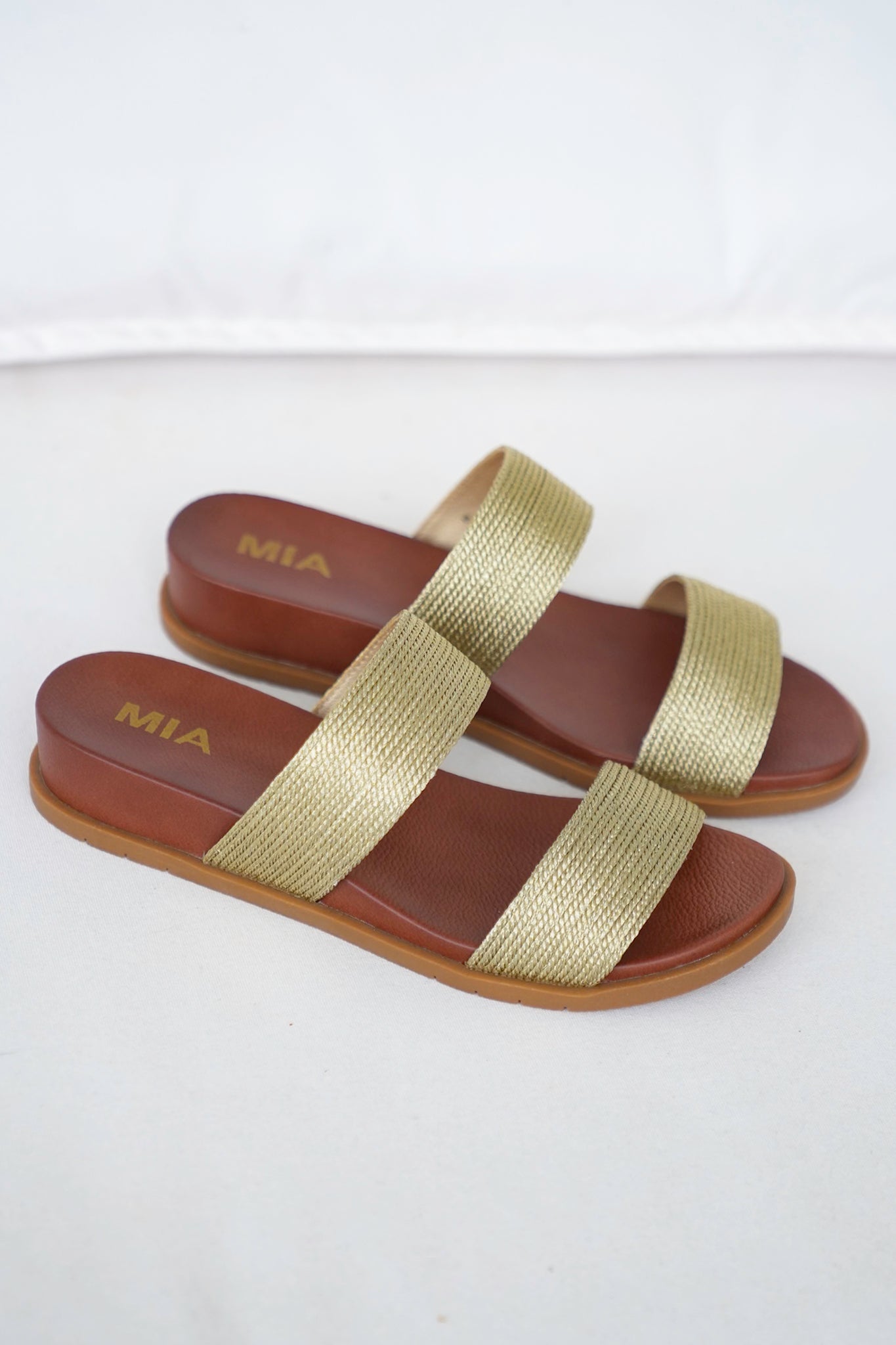 MIA Double Strap Slide Sandal