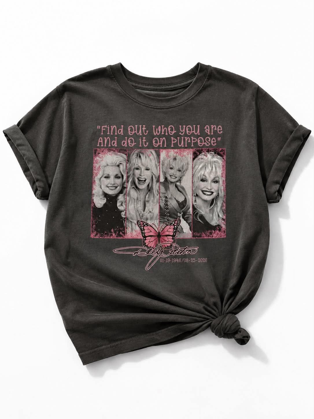 Plus/Reg Short Sleeve Do it on Purpose Dolly Graphic Tee