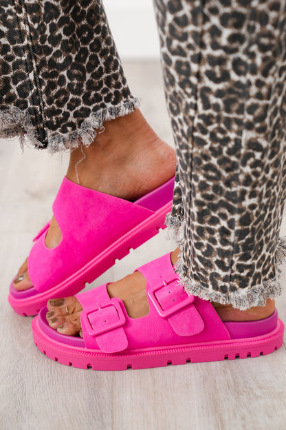New Color! MIA Dual Buckle Slip On Sandal with Adjustable Straps