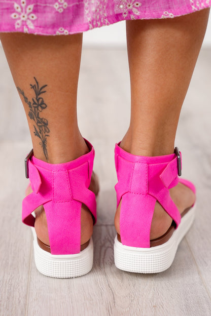 MIA Stylish Platform Sandal with Adjustable Ankle Strap