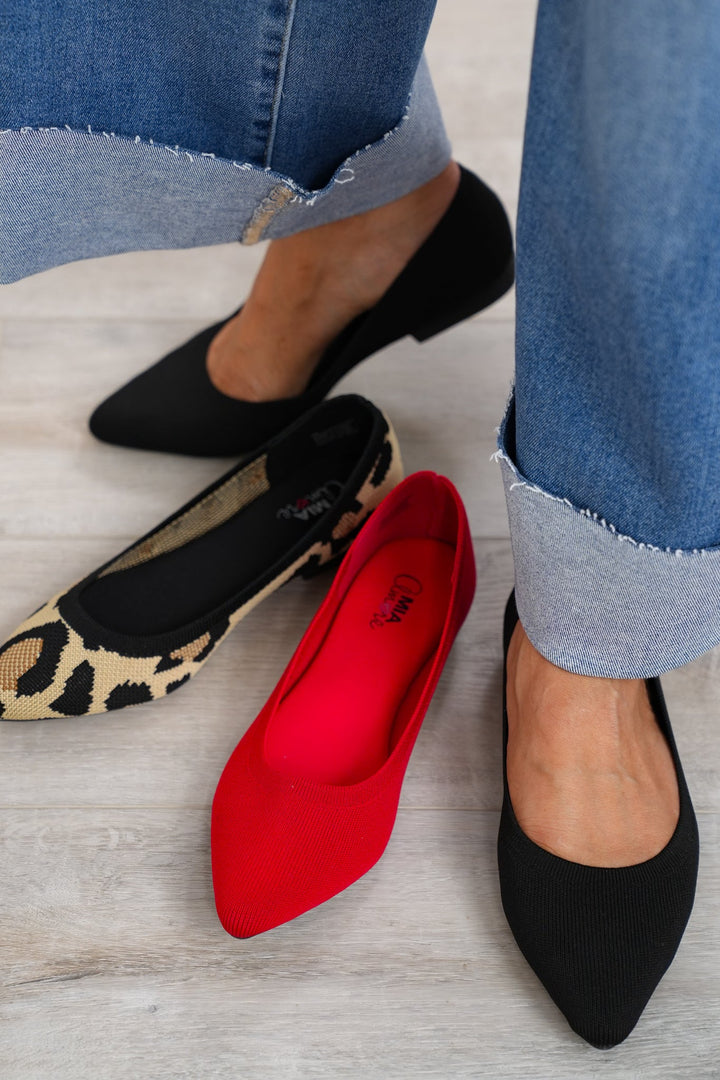 MIA Textured Knit Ballet Flat