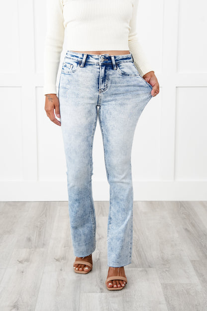 Vervet High Rise Non Distressed Bootcut Jeans