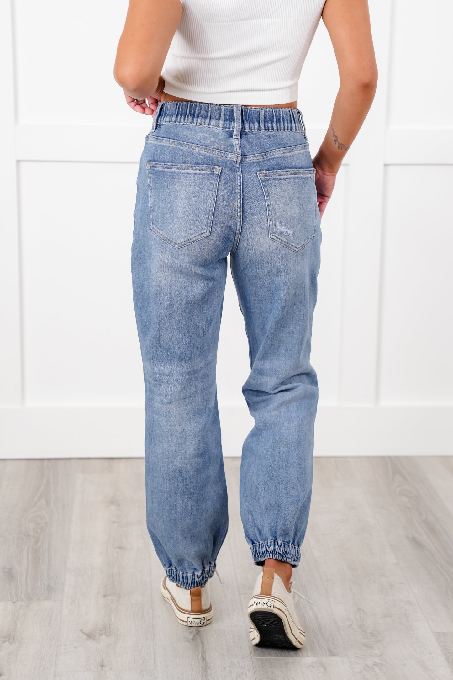 Mica High Rise Medium Wash Joggers