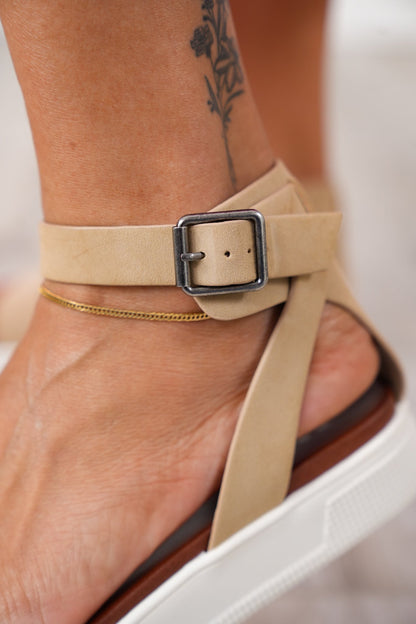 MIA Stylish Platform Sandal with Adjustable Ankle Strap
