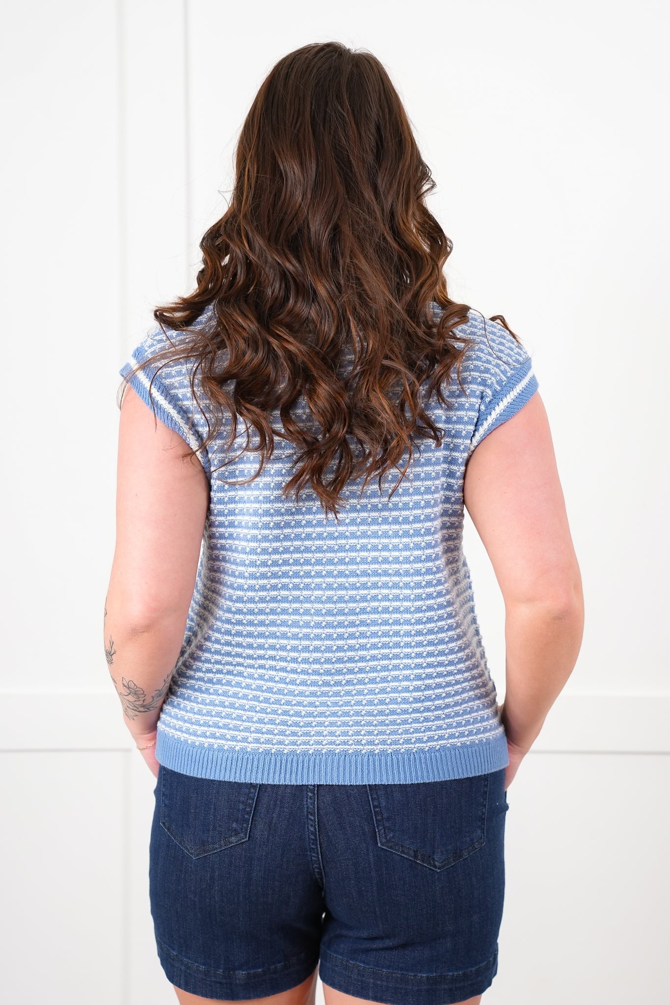 Crochet Button Down Vest with Pockets