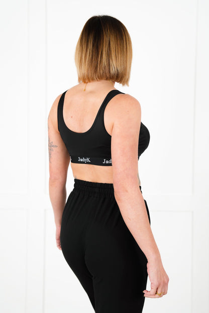 Plus/Reg Silky Sports Bra with Elastic Band (Multiple Colors)