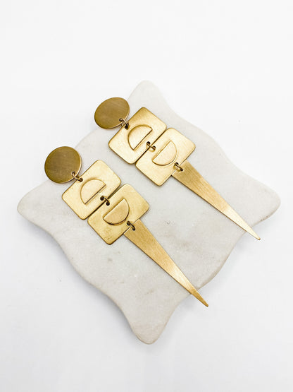 Love, Poppy "Kelly" Geometric Earrings