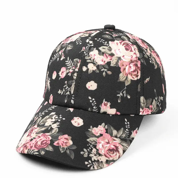 Floral Baseball Cap - Women's Boho Print