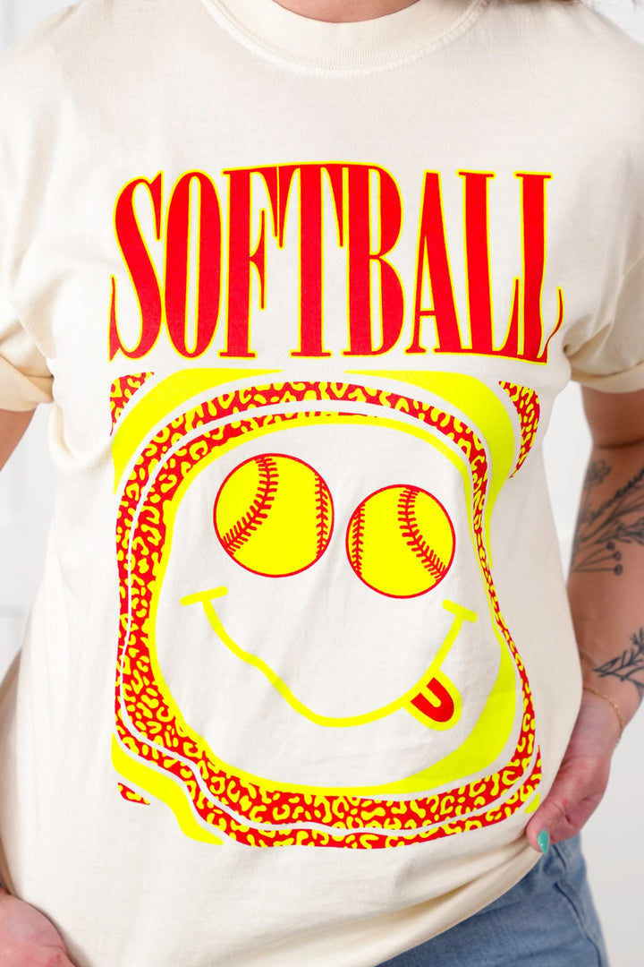 Plus/Reg Short Sleeve Softball Nirvana Graphic Tee