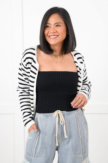 Sleeveless Ribbed Fold Over Tube Top