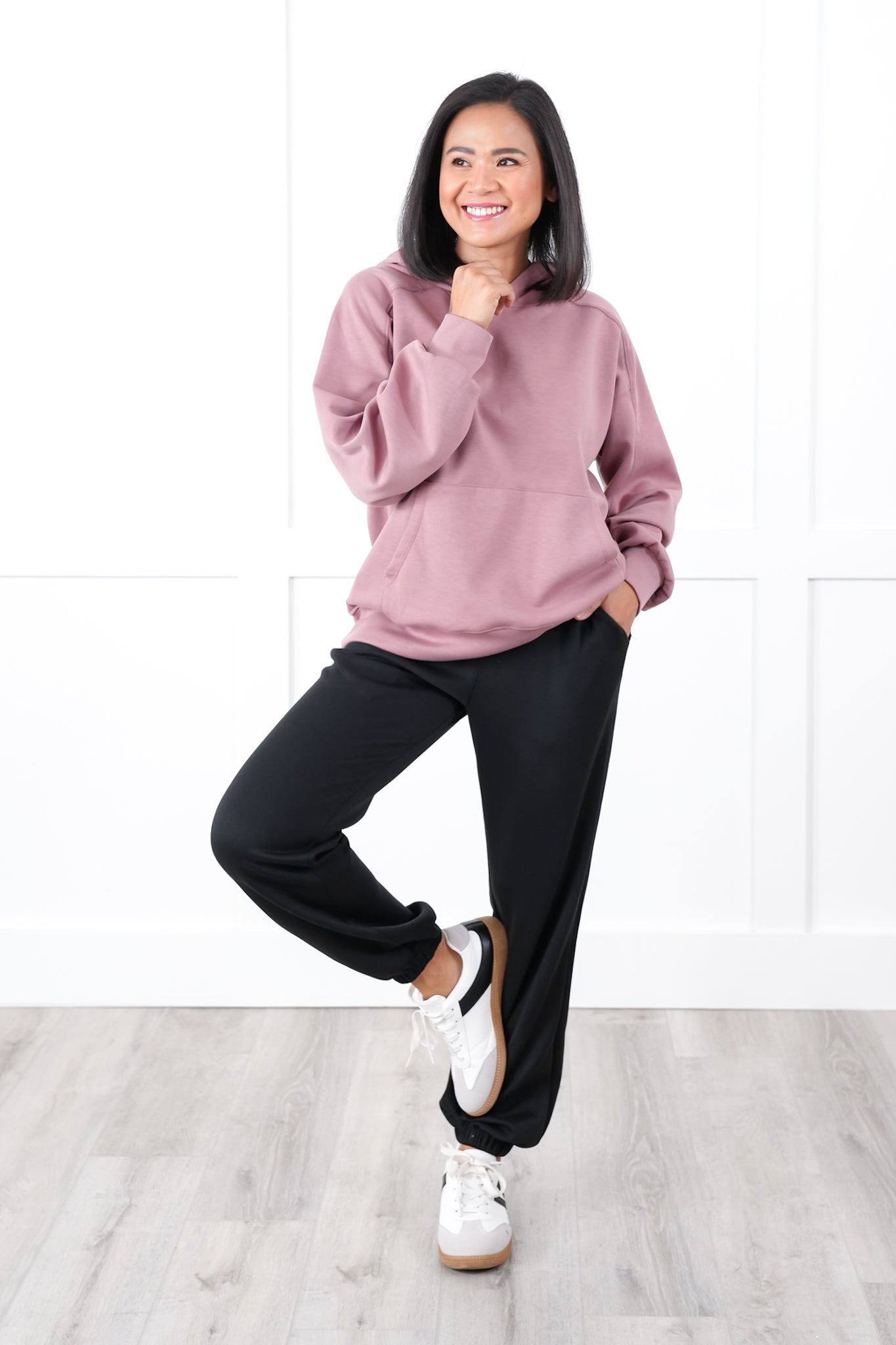 Door Buster! Plus/Reg Long Sleeve Pullover Hoodie with Kangaroo Pocket