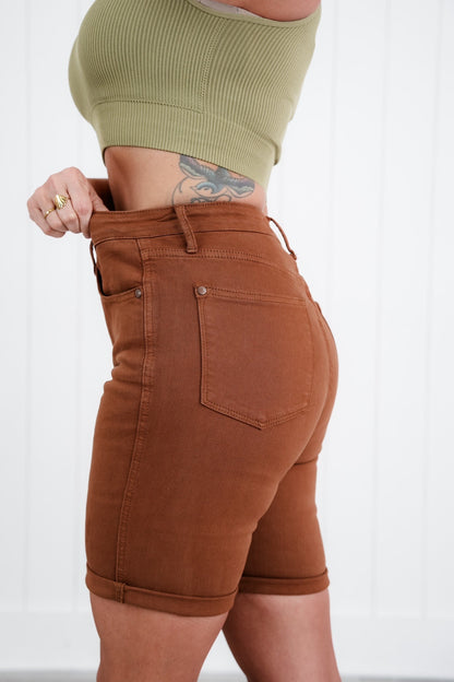 Judy Blue Rock Your Body Tummy Control Bermuda Shorts