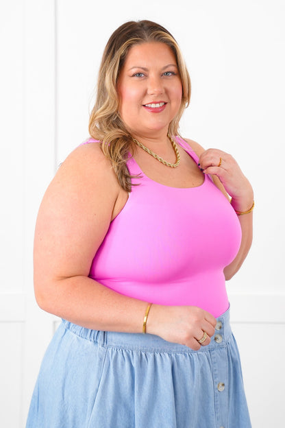 Door Buster! Zenana Square Neck Double Layered Tank Top