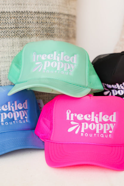 "Freckled Poppy" Trucker Hat
