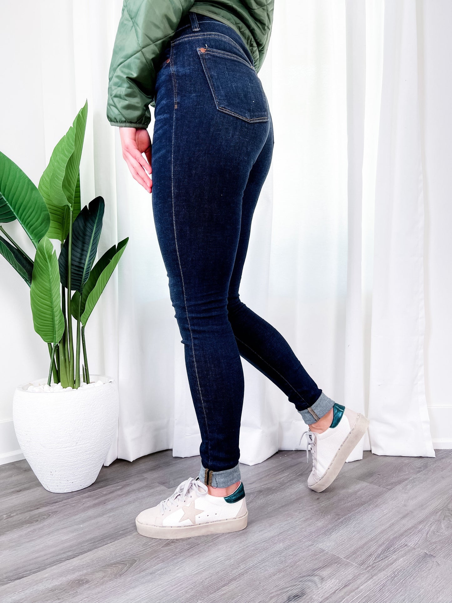 Judy Blue Long Tall Sally Non-Distressed Skinny Jeans (34" INSEAM!)