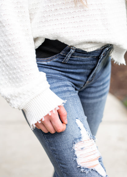 Judy Blue Maternity Distressed Boyfriend Jeans