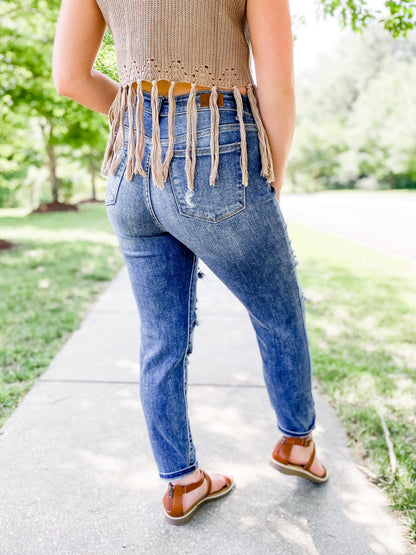 Judy Blue Put a Ring On It Boyfriend Jeans