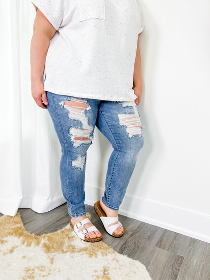 Judy Blue Mommin' Ain't Easy Jeans