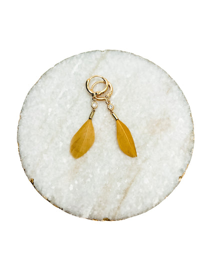 Love, Poppy Feather Earring