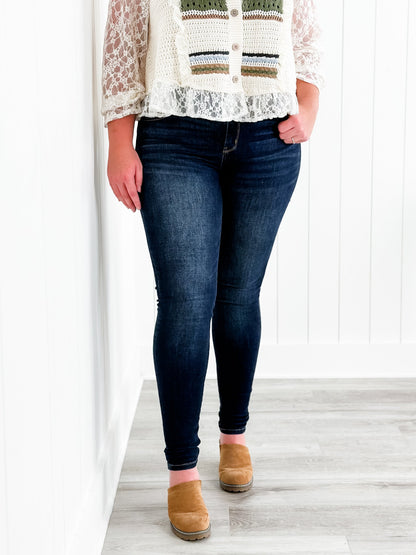 Judy Blue Long Tall Sally Non-Distressed Skinny Jeans (34" INSEAM!)