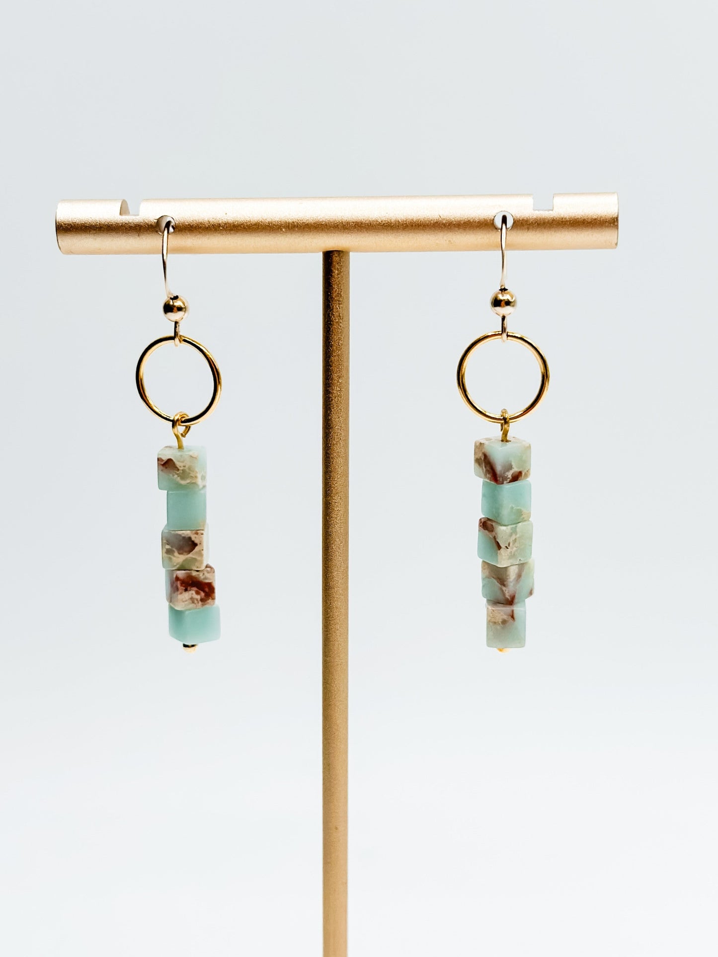 Love, Poppy Dangle Stone Earring (Multiple Colors)