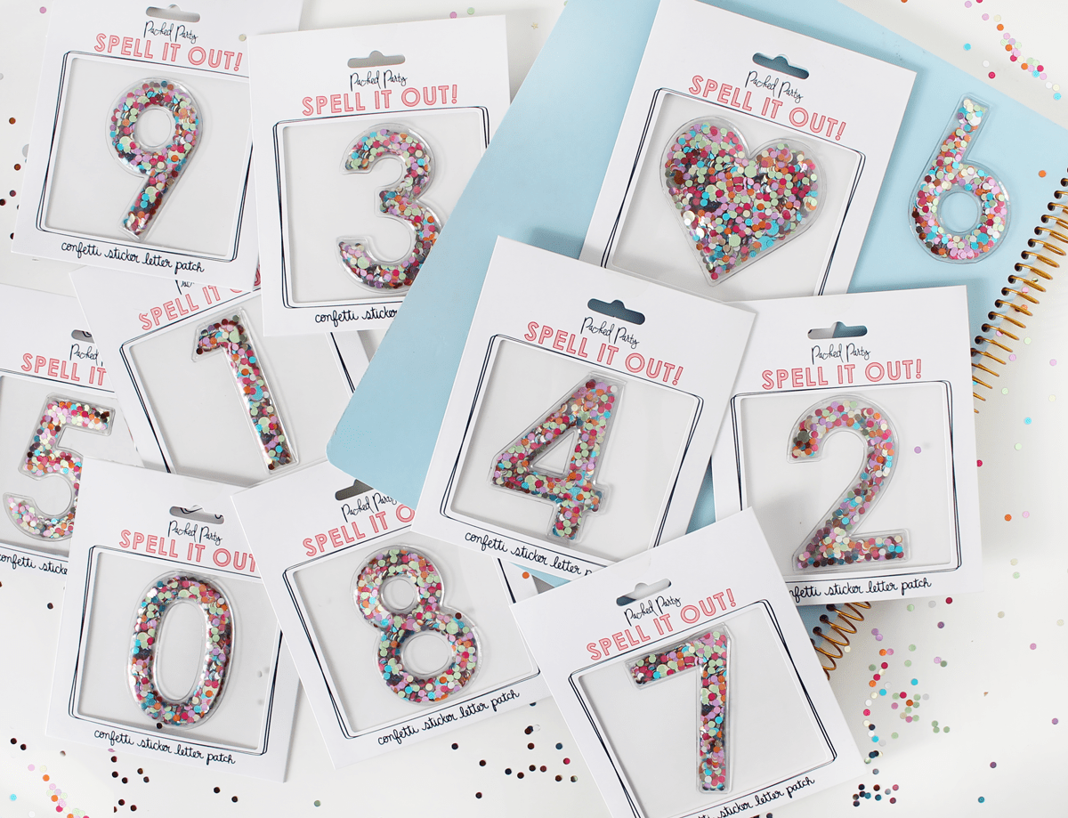 RESTOCK! Stick To It Confetti (Greek letters, alphabet, numbers, hearts)
