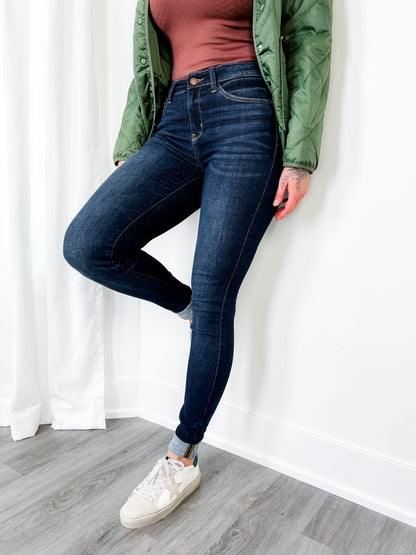 Judy Blue Long Tall Sally Non-Distressed Skinny Jeans (34" INSEAM!)