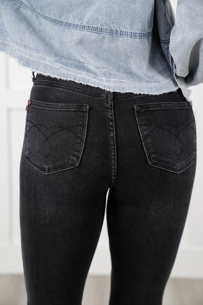 Judy Blue High Rise Black Tummy Control Multiple Inseam Bootcut Jeans