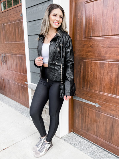 RESTOCK! PLUS/REG PEBBLE LEGGINGS THE BEST!!!!!!! Black Foil Scale Leggings