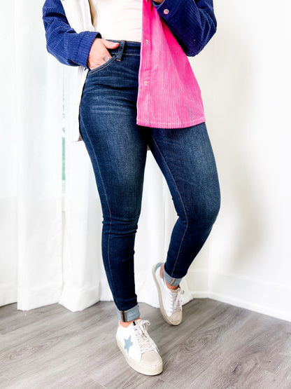 Judy Blue Long Tall Sally Non-Distressed Skinny Jeans (34" INSEAM!)