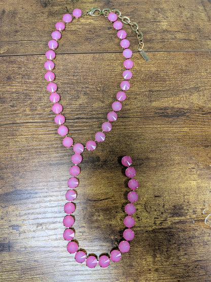 TOVA LA Gold Plated Opal Lariat Necklace