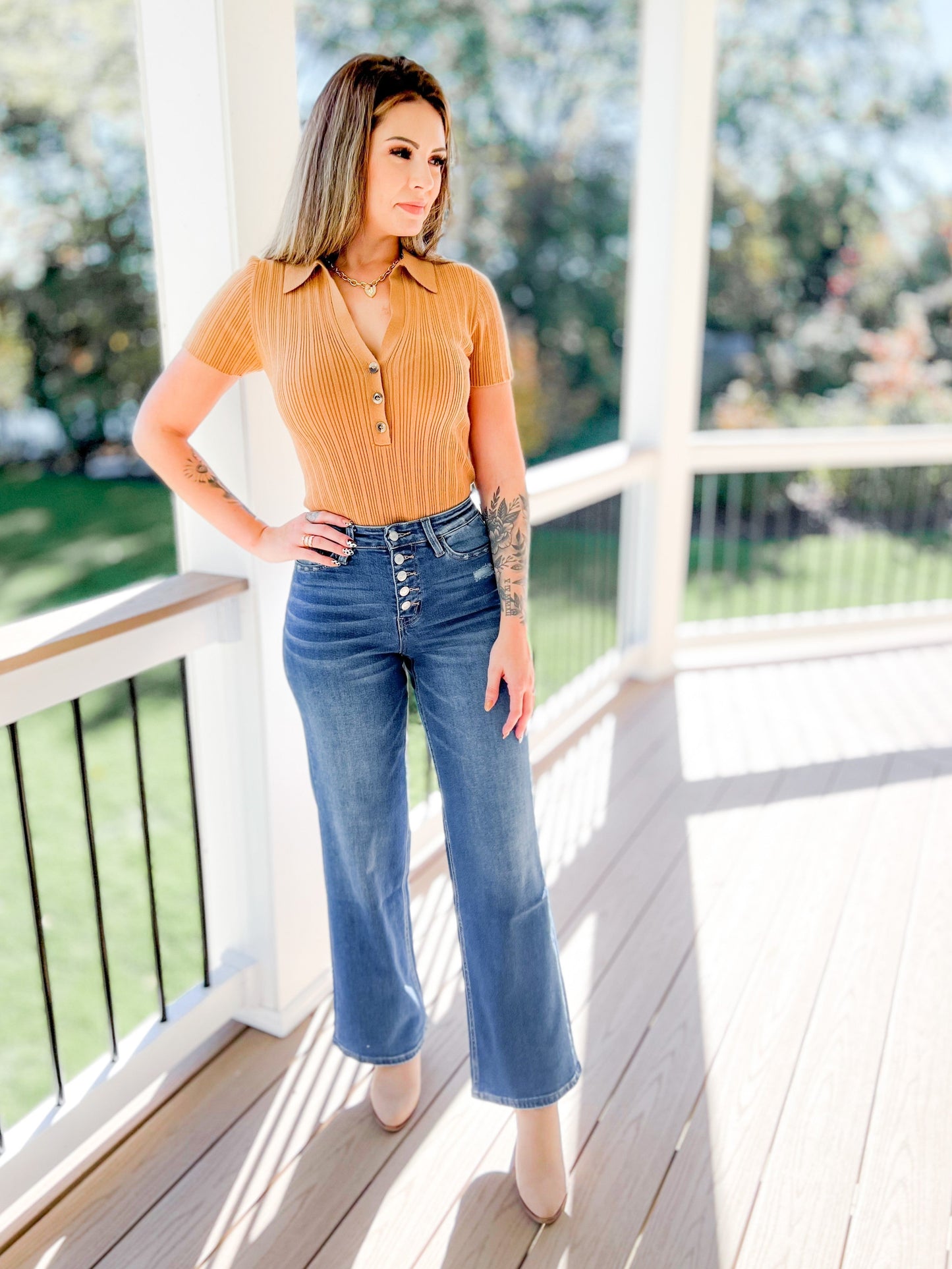 Vervet Main Super High Rise Wide Leg