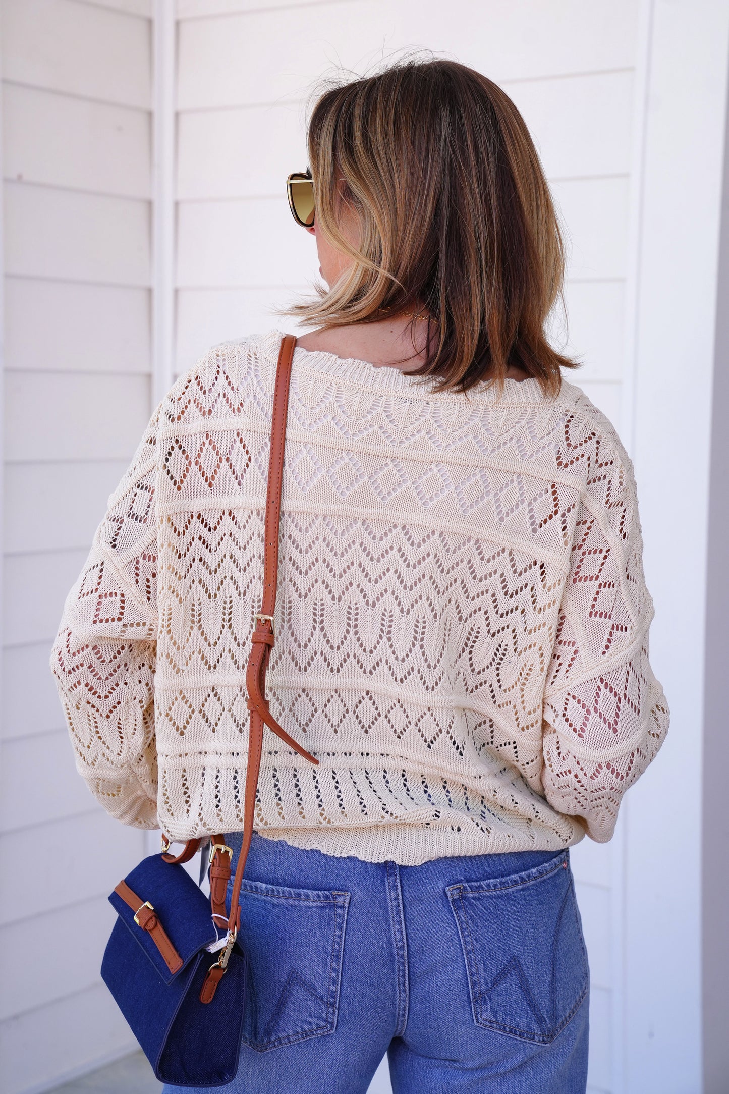 Plus/Reg Beige Loose Knit long Sleeve Button Down Cardigan