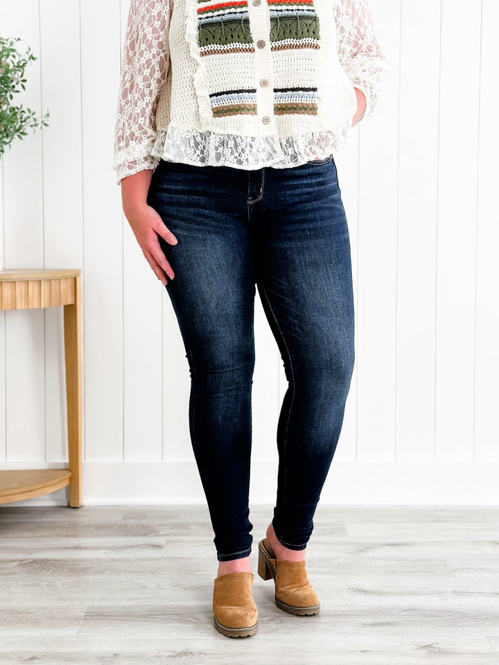 Judy Blue Long Tall Sally Non-Distressed Skinny Jeans (34" INSEAM!)