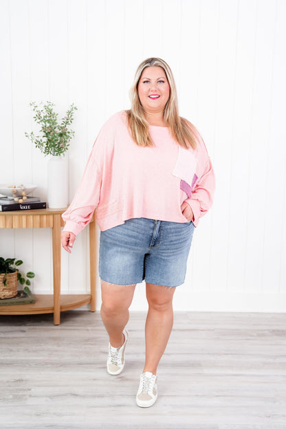 Judy Blue Friends Forever High Rise Light Wash Raw Hem Shorts