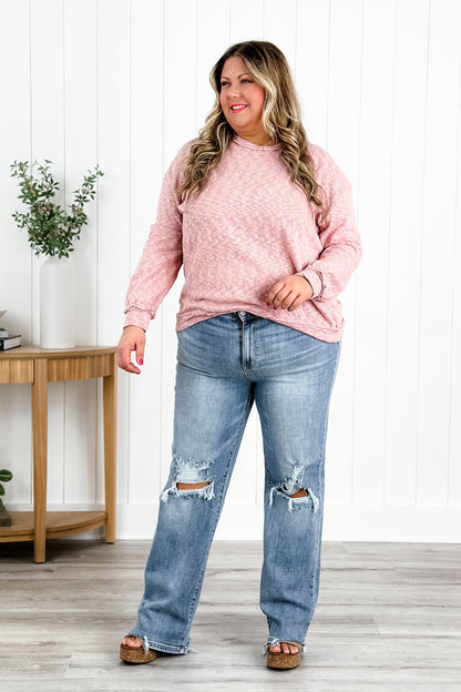 Judy Blue Wonderwall High Rise 90s Destroyed Knee Straight Leg Jeans