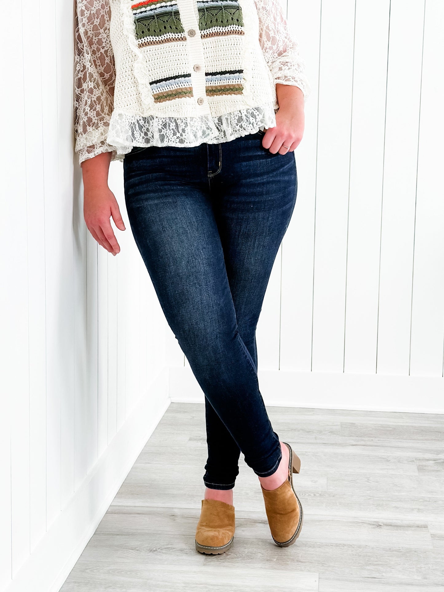 Judy Blue Long Tall Sally Non-Distressed Skinny Jeans (34" INSEAM!)
