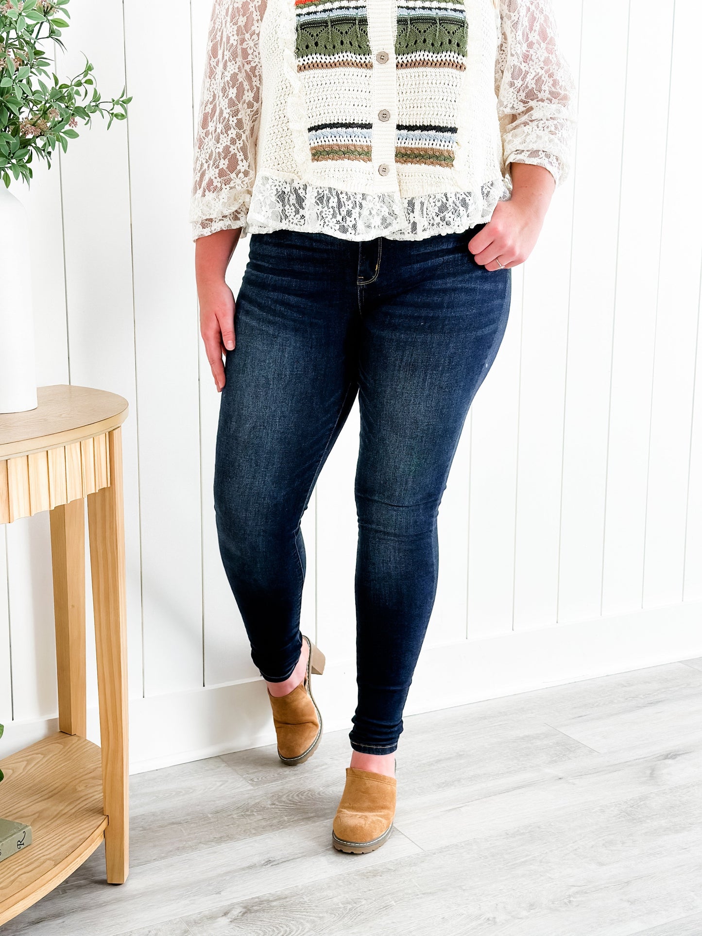 Judy Blue Long Tall Sally Non-Distressed Skinny Jeans (34" INSEAM!)