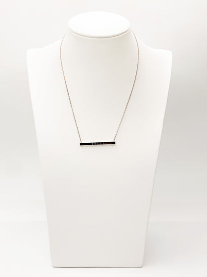 "Brave" Bar Message Necklace